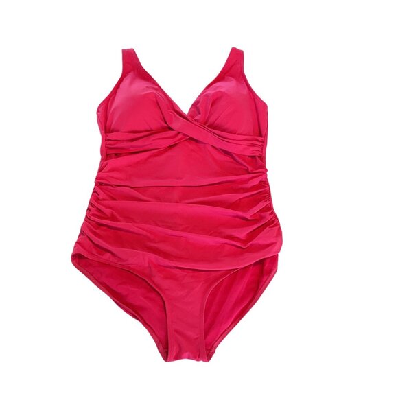 NWOT Sea Level Swim Australia Hot Pink One-Piece Swimsuit Size 16 US/20 AUS NEW - Picture 1 of 7